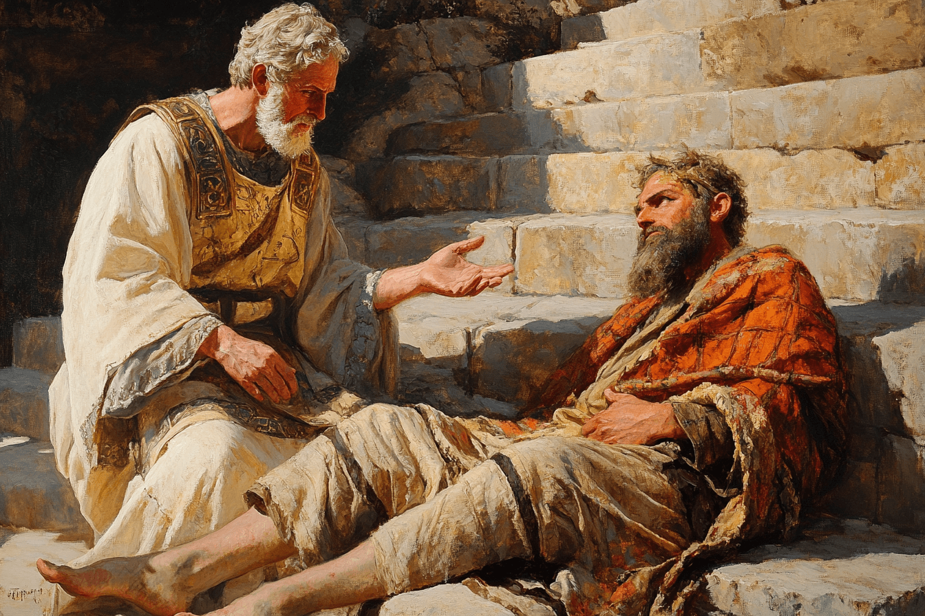 David and Mephibosheth illustration
